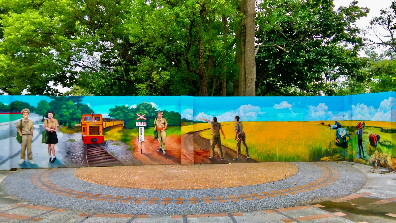 臺糖鐵路壁面3D意象創意彩繪
